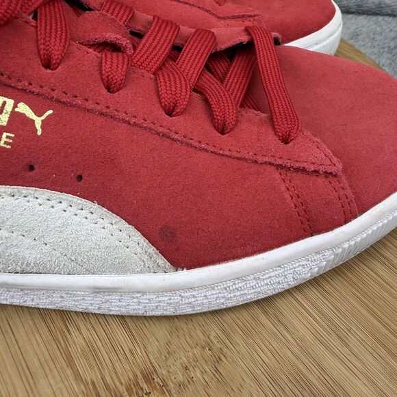 Puma Suede Shoes Mens Size 9 Red White Low Top Athletic Sneakers 352634 65 main image 7